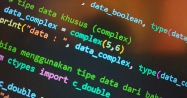 Vibrant and engaging code displayed on a computer screen, showcasing programming concepts.